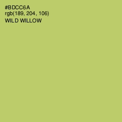 #BDCC6A - Wild Willow Color Image